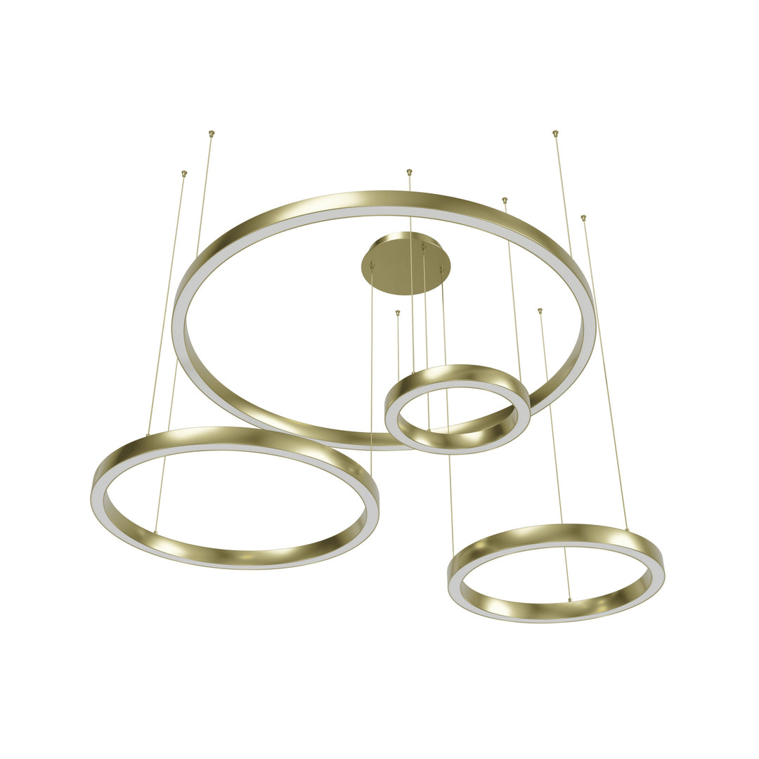 Aria 4-Ring LED Chandelier by Avenue Lighting - view 7