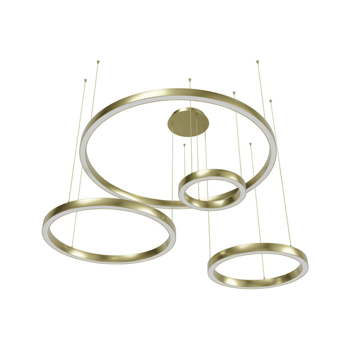 Aria 4-Ring LED Chandelier by Avenue Lighting - view 7