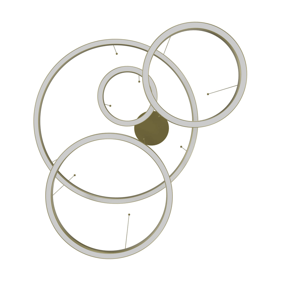 Aria 4-Ring LED Chandelier by Avenue Lighting - view 9