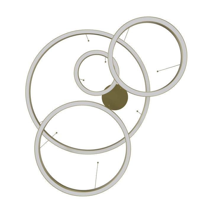 Aria 4-Ring LED Chandelier by Avenue Lighting - view 9