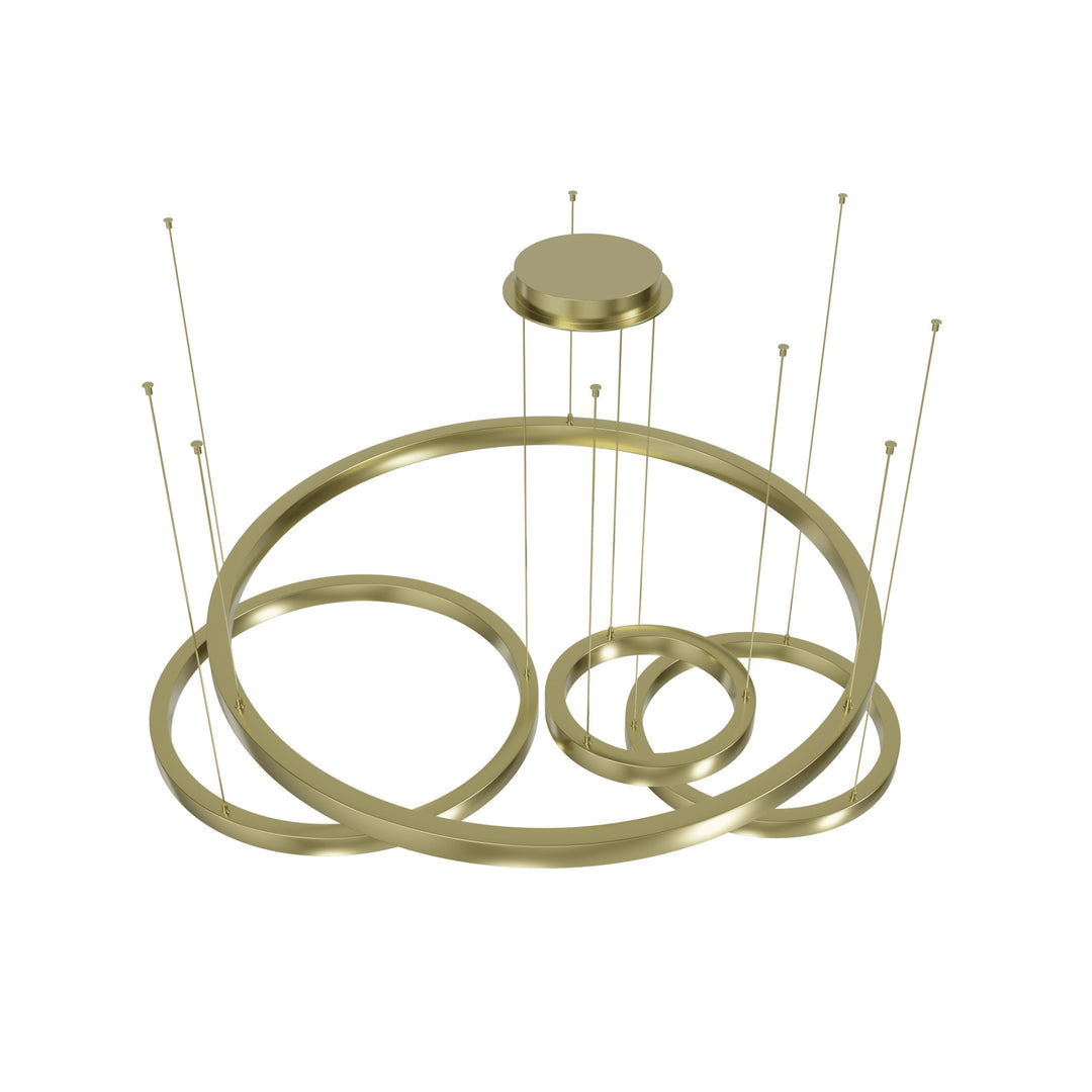 Aria 4-Ring LED Chandelier by Avenue Lighting - view 8