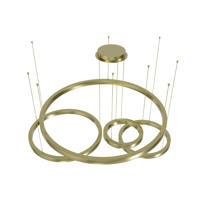 Aria 4-Ring LED Chandelier by Avenue Lighting - view 8