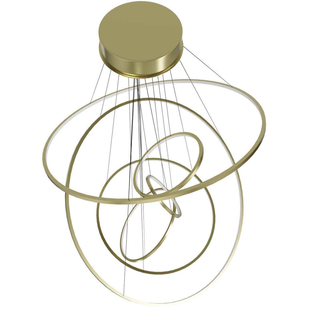 Aria 6-Ring LED Chandelier by Avenue Lighting - view 6