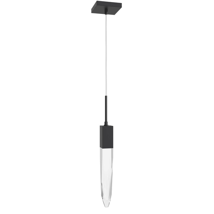 The Original Aspen LED Pendant in Black/Clear Crystal by Avenue Lighting