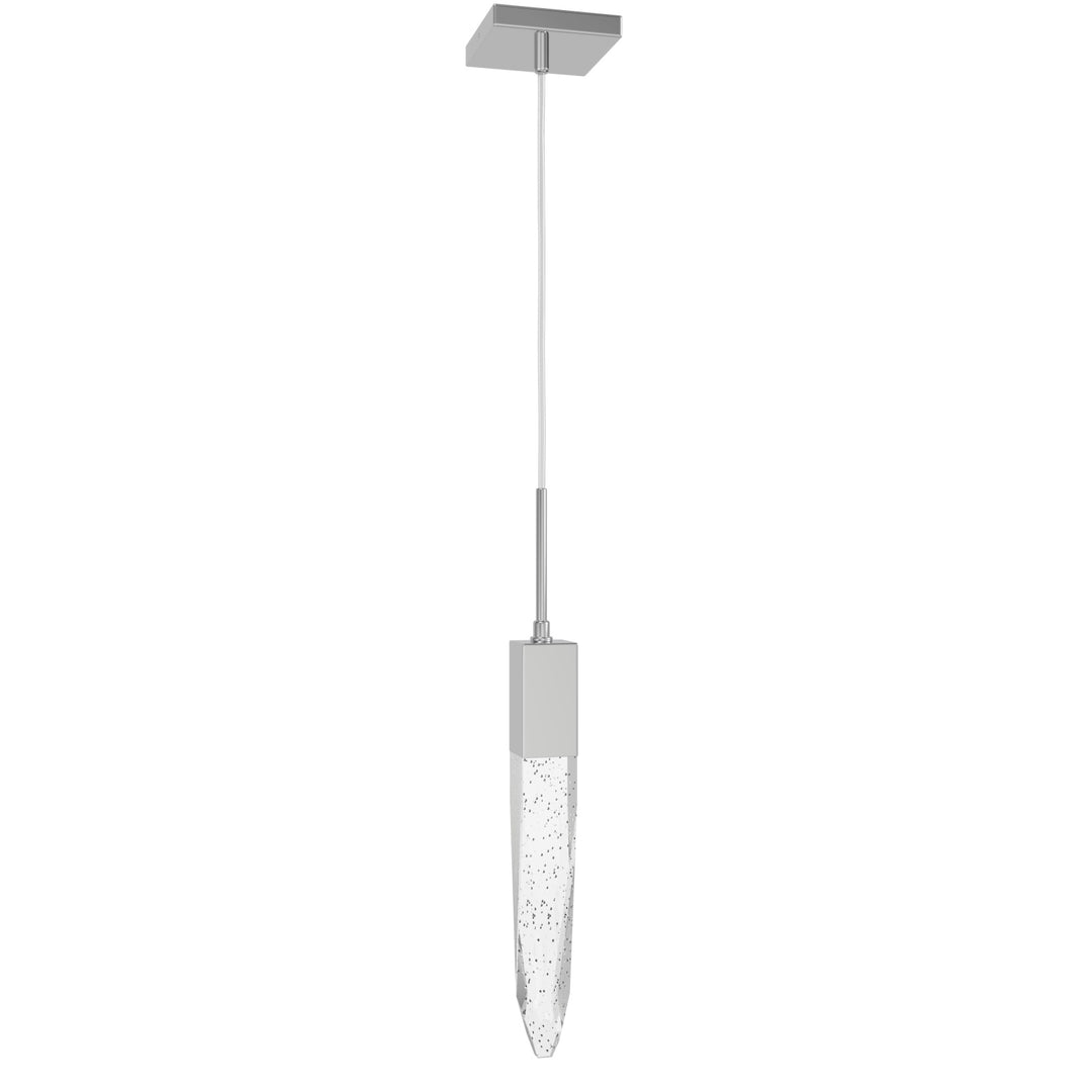 The Original Aspen LED Pendant in Polished Chrome/Bubbled Crystal by Avenue Lighting