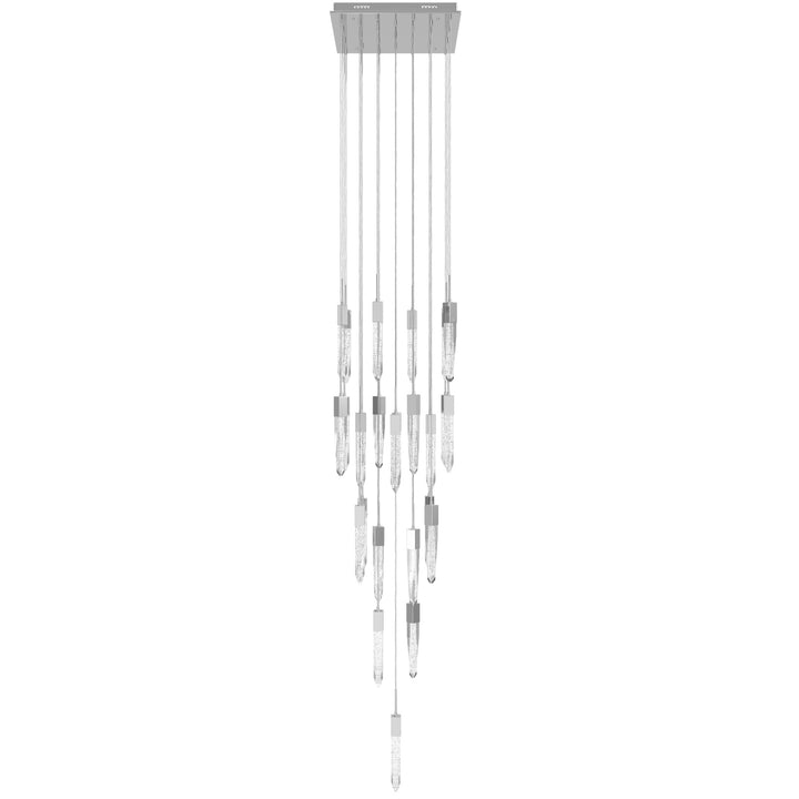 The Original Aspen Sputnik Chandelier in Polished Chrome/Bubbled Crystals by Avenue Lighting