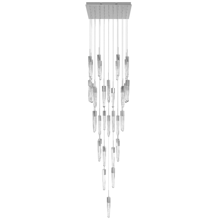 The Original Aspen Sputnik Chandelier in Polished Chrome/Bubbled Crystals by Avenue Lighting