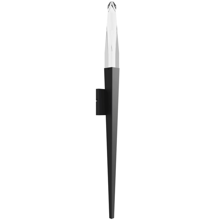 Aspen LED Wall Sconce in Black/Clear Crystal by Avenue Lighting
