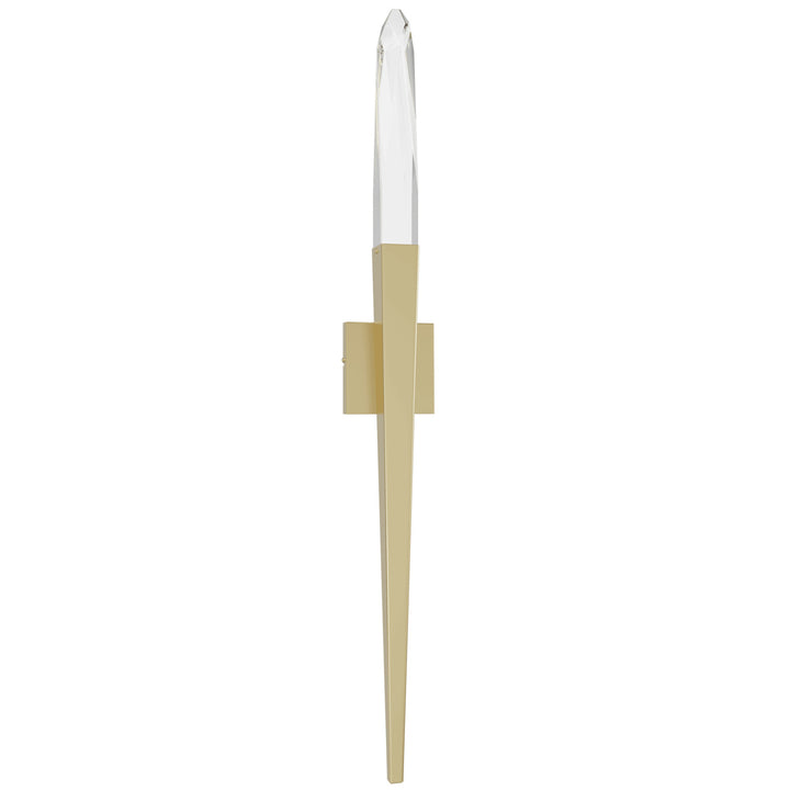 Aspen LED Wall Sconce in Brushed Brass/Clear Crystal by Avenue Lighting