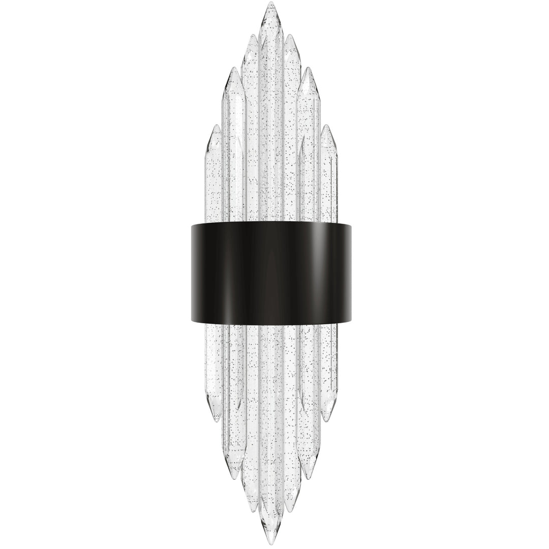 The Original Aspen Bubbled Crystal Rods LED Wall Sconce in Dark Bronze by Avenue Lighting