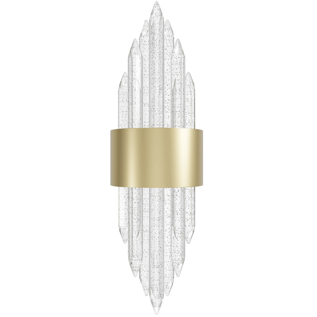The Original Aspen Bubbled Crystal Rods LED Wall Sconce in Brushed Brass by Avenue Lighting