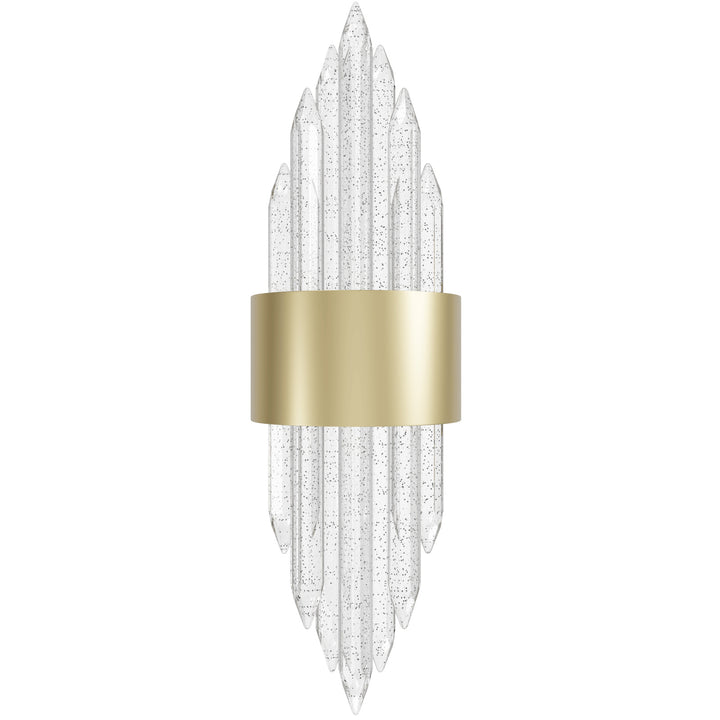 The Original Aspen Bubbled Crystal Rods LED Wall Sconce in Brushed Brass by Avenue Lighting