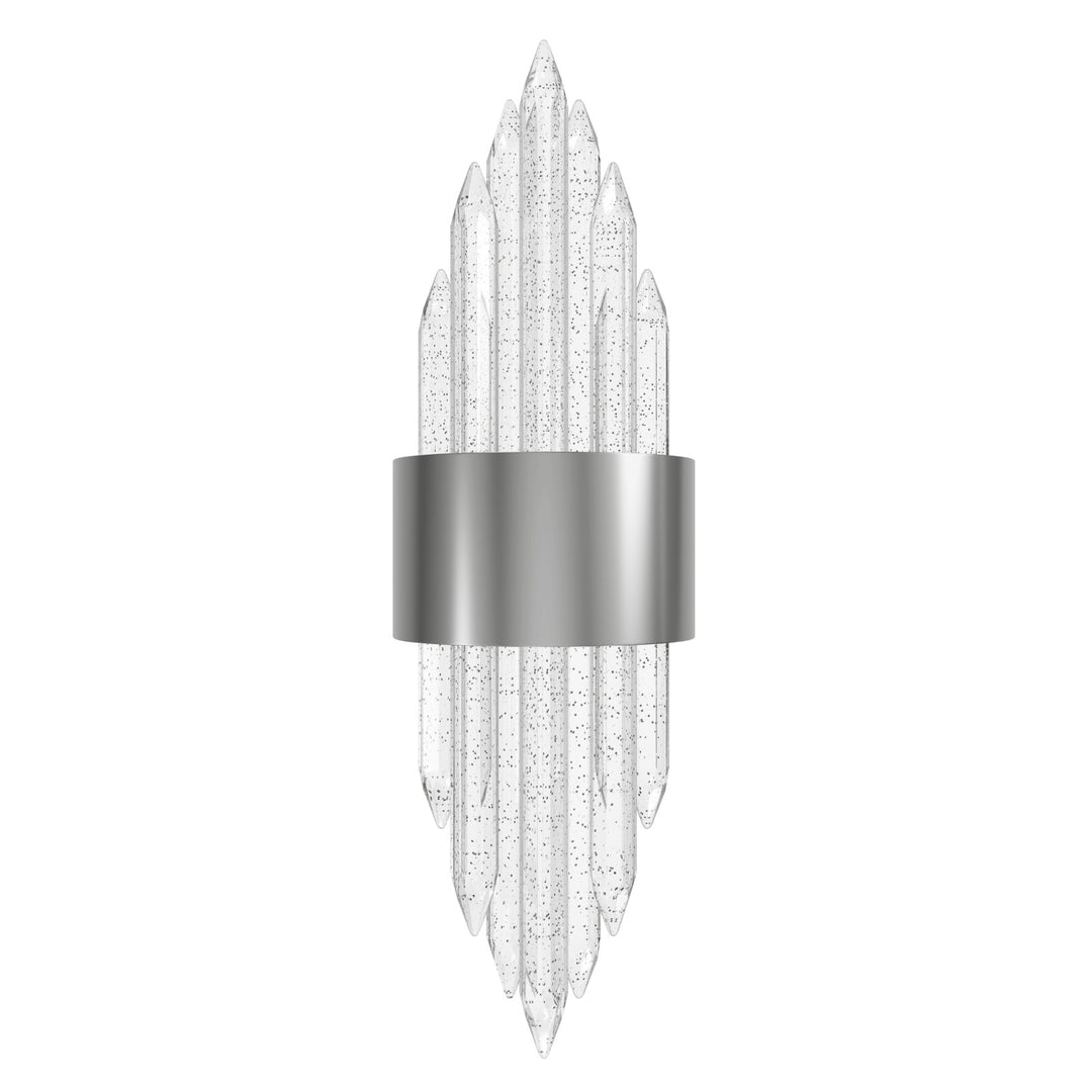 The Original Aspen Bubbled Crystal Rods LED Wall Sconce in Polished Nickel/Bubbled Crystals by Avenue Lighting
