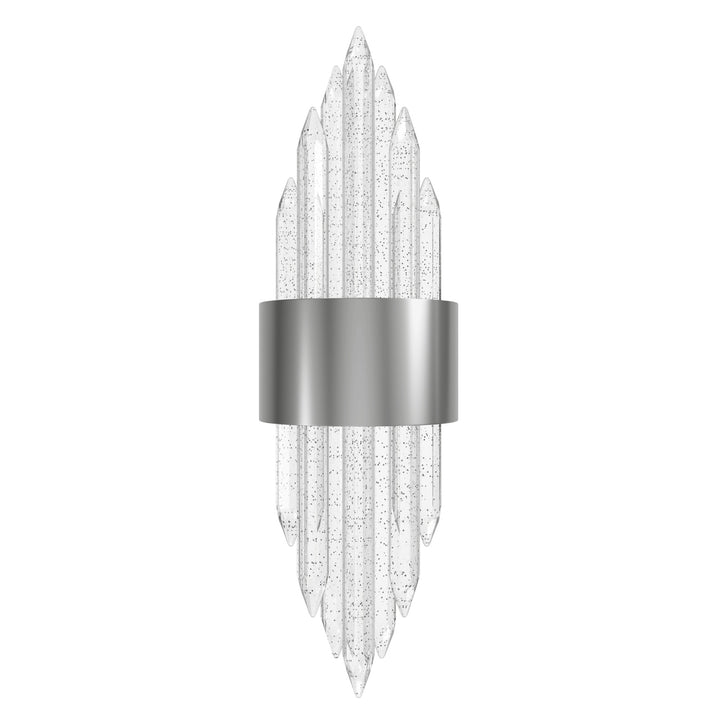 The Original Aspen Bubbled Crystal Rods LED Wall Sconce in Polished Nickel/Bubbled Crystals by Avenue Lighting