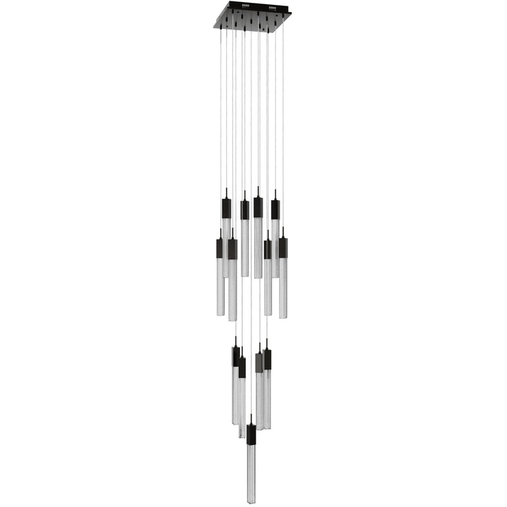 Boa Sputnik Chandelier in Dark Bronze/Studded Crystals by Avenue Lighting