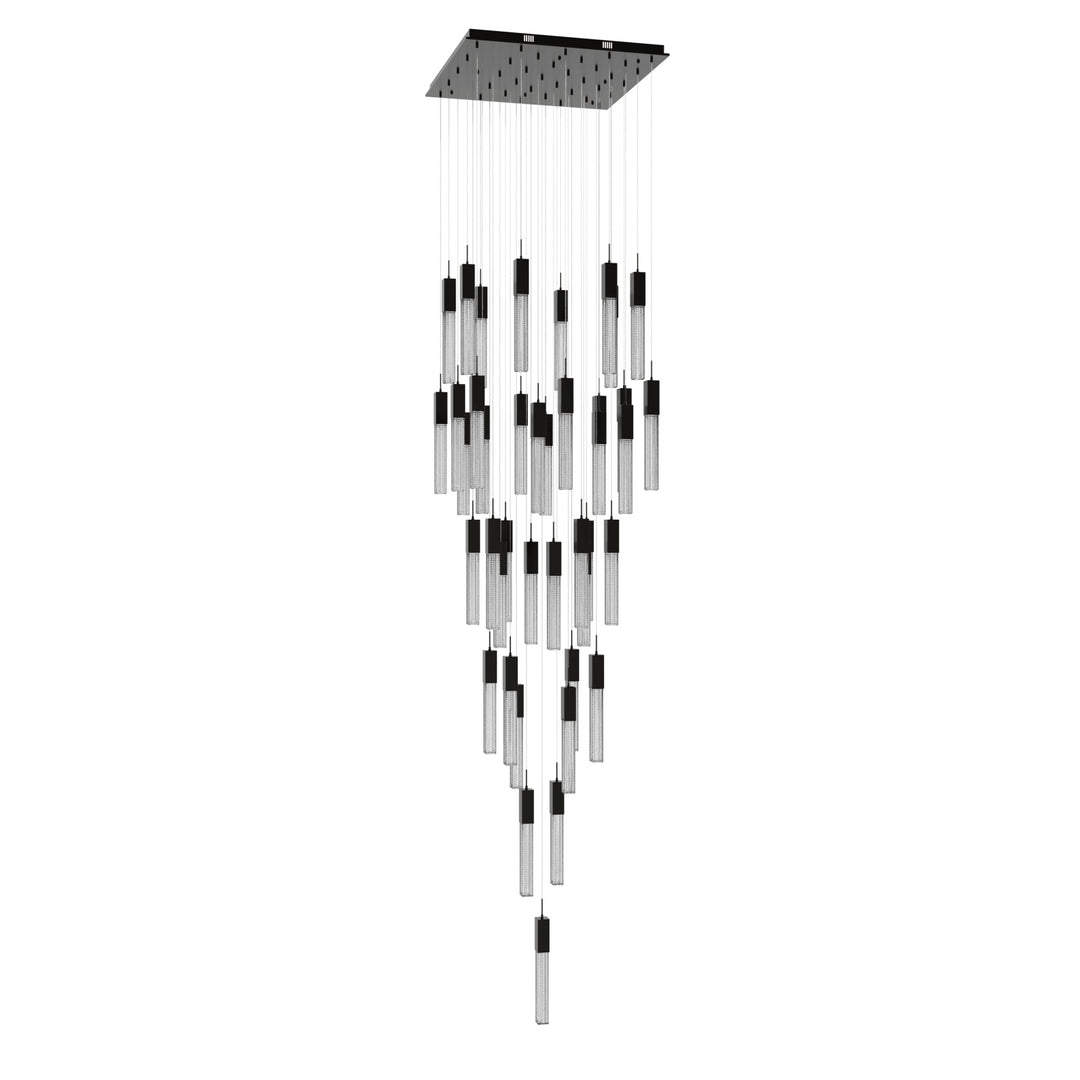 Boa Sputnik Chandelier in Dark Bronze/Studded Crystals by Avenue Lighting