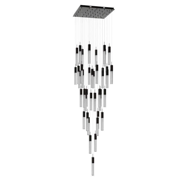 Boa Sputnik Chandelier in Dark Bronze/Studded Crystals by Avenue Lighting