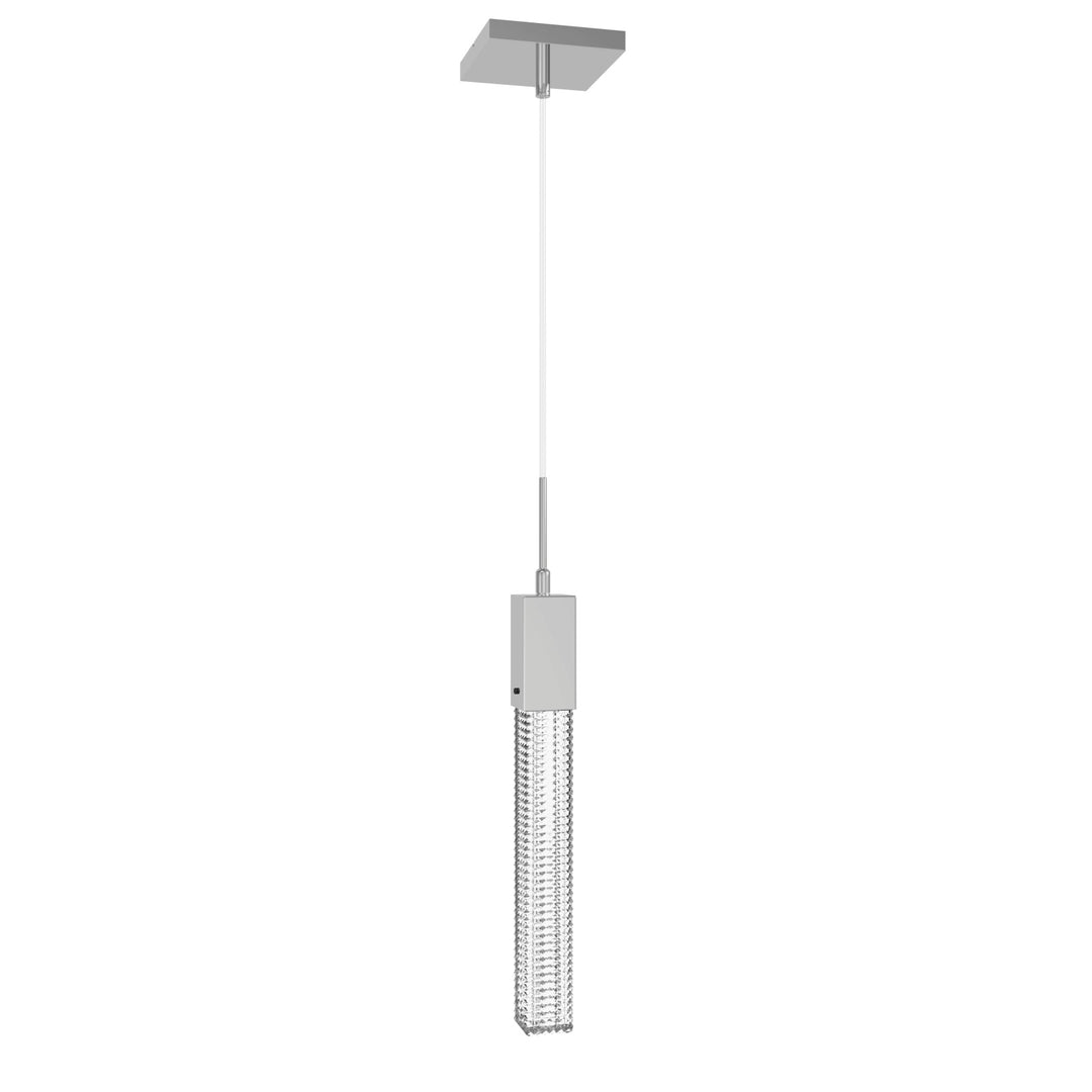 Boa LED Pendant in Polished Chrome/Studded Crystal by Avenue Lighting