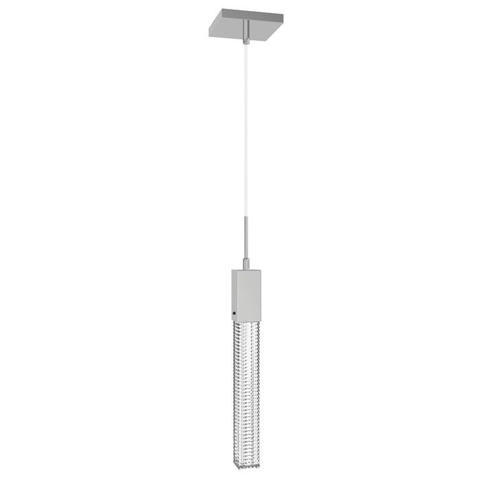 Boa LED Pendant in Polished Chrome/Studded Crystal by Avenue Lighting