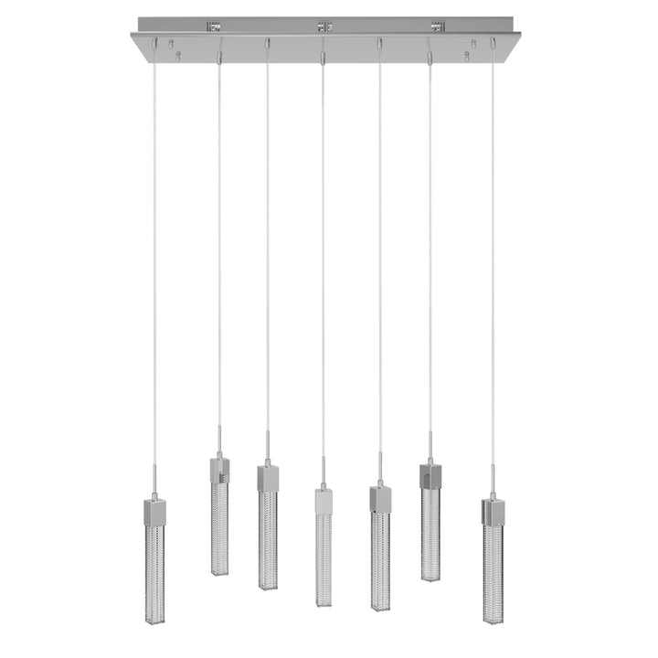 Boa LED Chandelier in Polished Chrome/Studded Crystals by Avenue Lighting