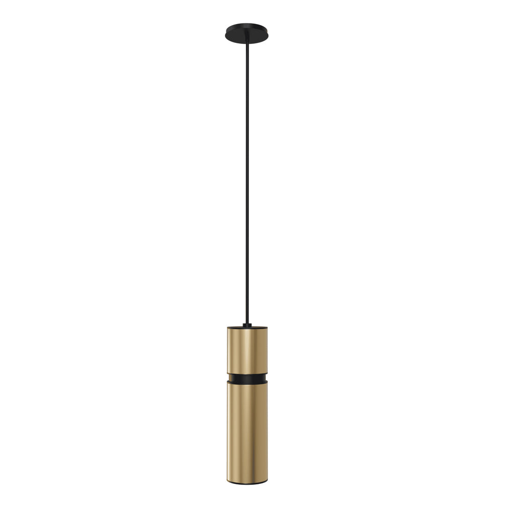 Cicada 10"H LED Pendant, Smooth Brass and Black by Avenue Lighting - view 2