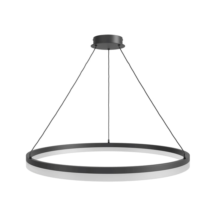 Circa Ring LED Pendant in Black by Avenue Lighting