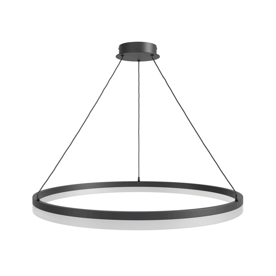 Circa Ring LED Pendant in Black by Avenue Lighting