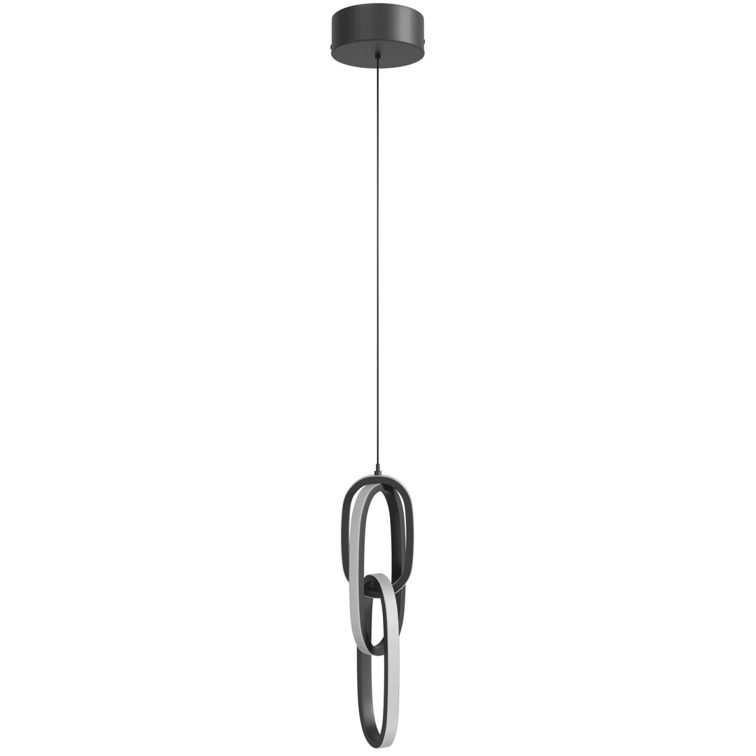Circa 3-Ring LED Pendant in Black by Avenue Lighting