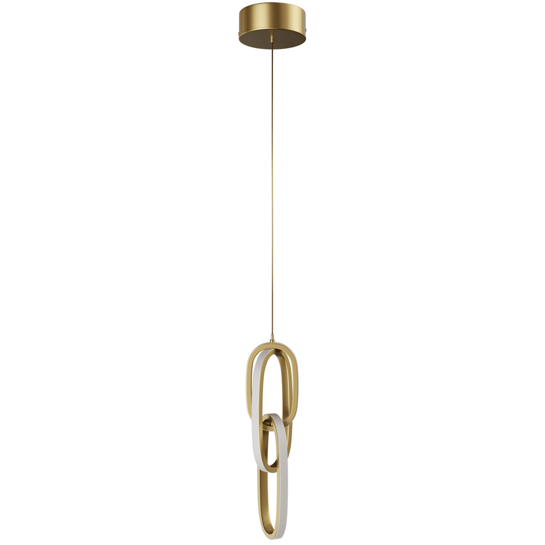 Circa 3-Ring LED Pendant in Gold by Avenue Lighting