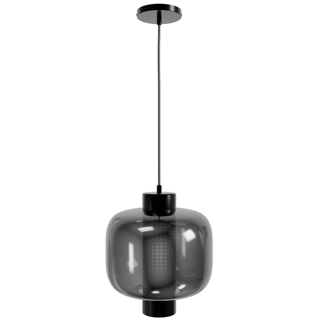 Cosmopolitan Pendant in Gunmetal/Smoked Glass by Avenue Lighting
