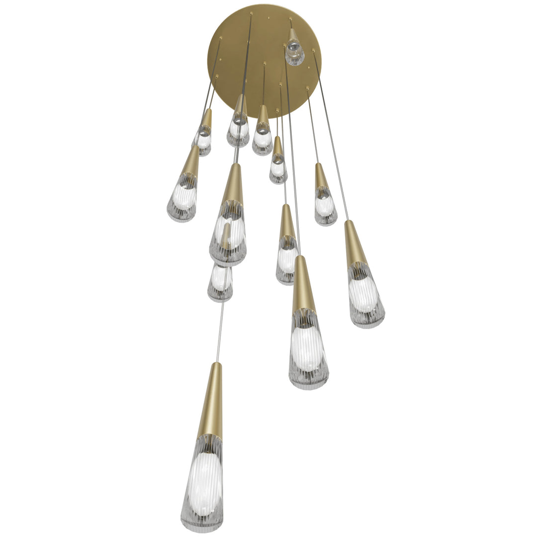 Encino Cone Shape Chandelier by Avenue Lighting - view 3