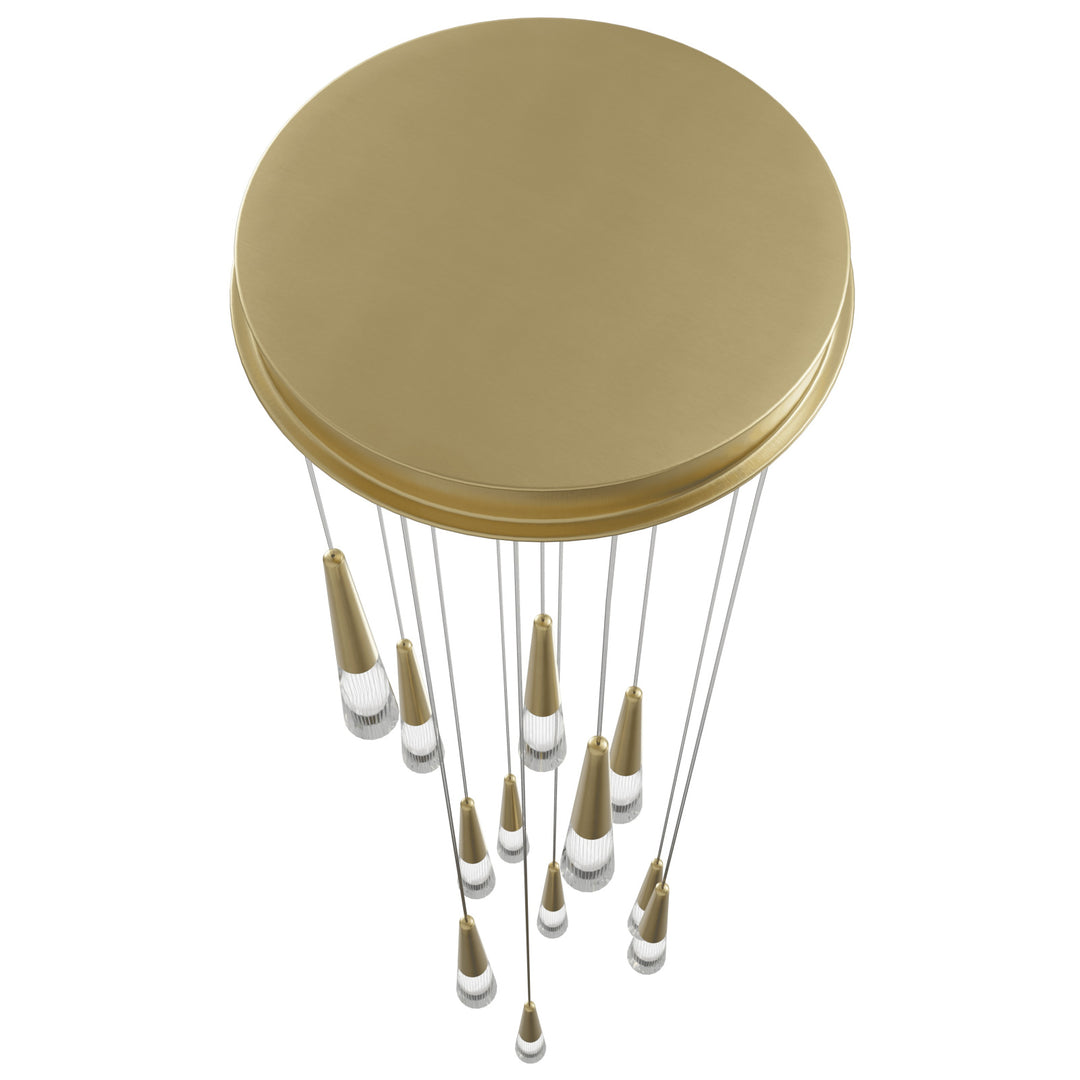 Encino Cone Shape Chandelier by Avenue Lighting - view 7