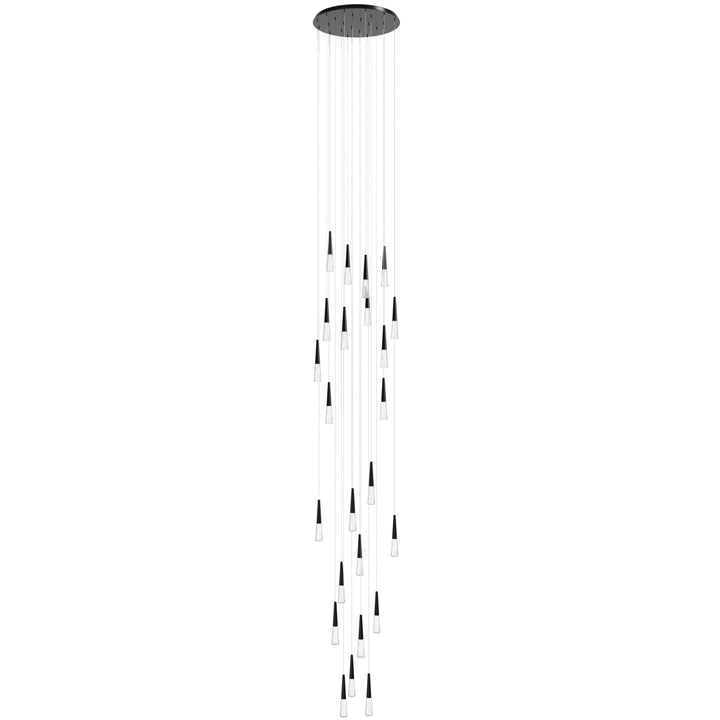 Encino Cone Shape Chandelier in Gunmetal by Avenue Lighting