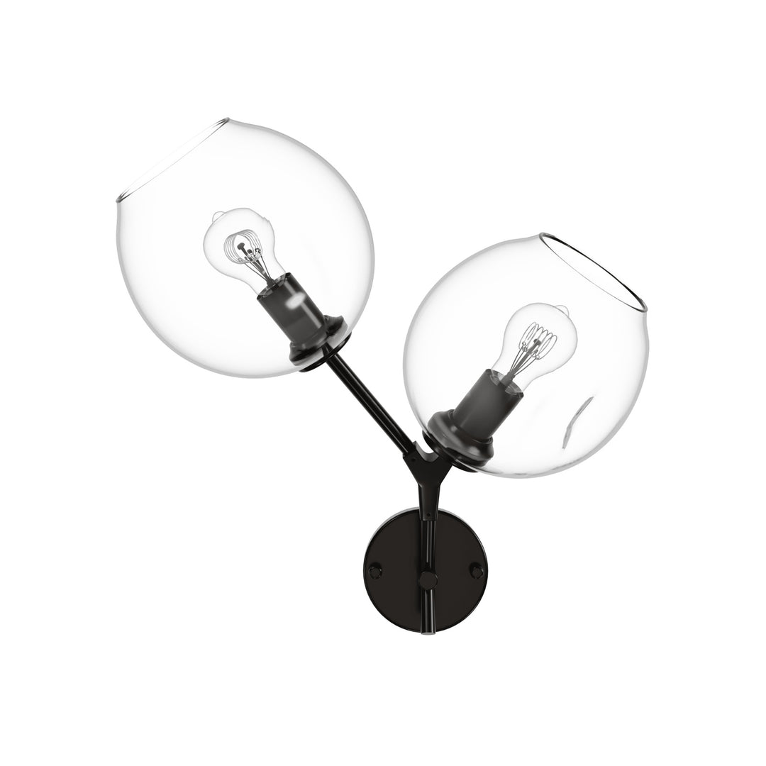 Fairfax Wall Sconce in Dark Bronze/Clear Glass by Avenue Lighting