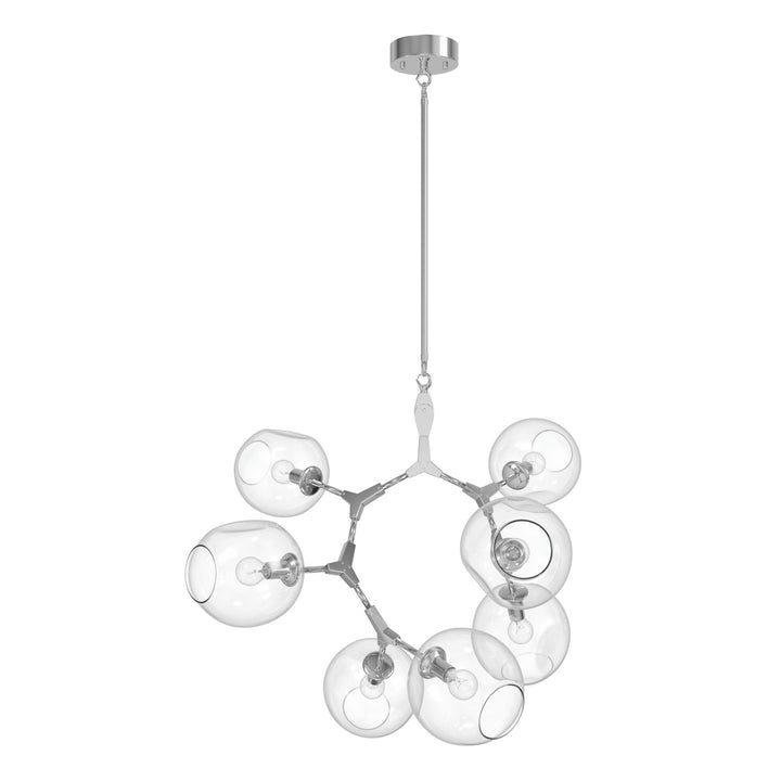 Fairfax Chandelier in Chrome/Clear Glass by Avenue Lighting