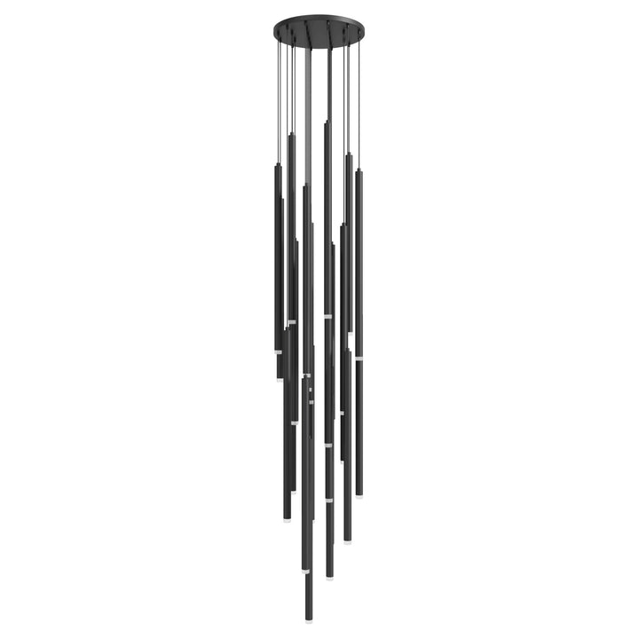 Filmore Round Chandelier in Black by Avenue Lighting