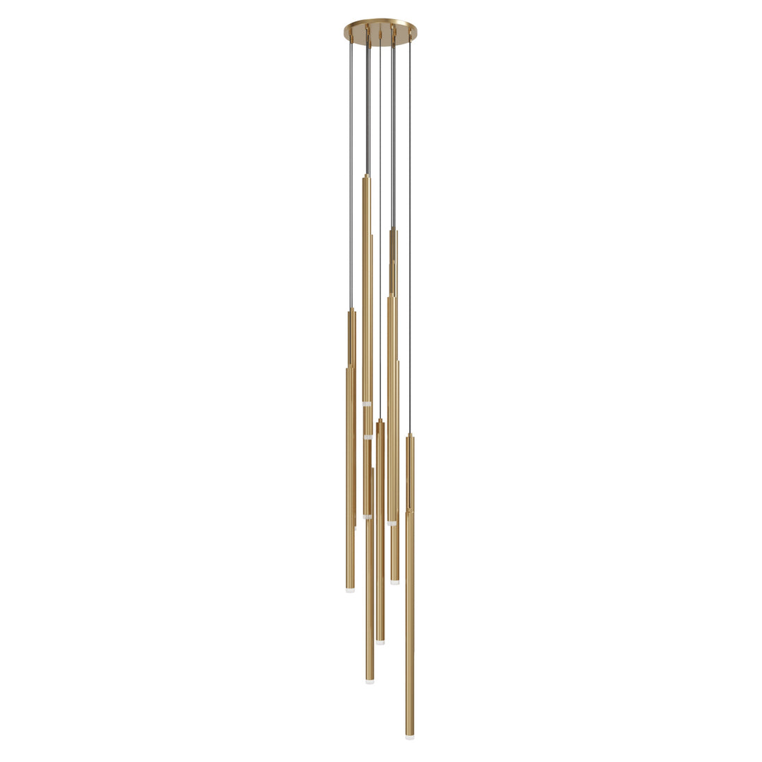 Filmore Chandelier in Aged Brass by Avenue Lighting
