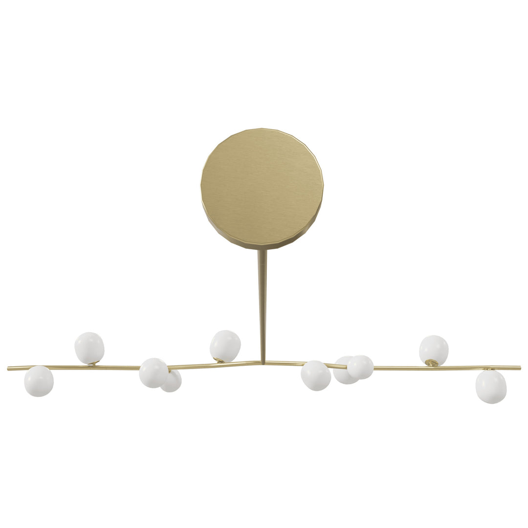 Hampton Chandelier Brass/White Glass by Avenue Lighting - view 6