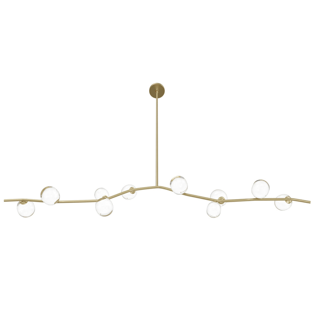 Hampton Chandelier Brass/Clear Glass by Avenue Lighting - view 2