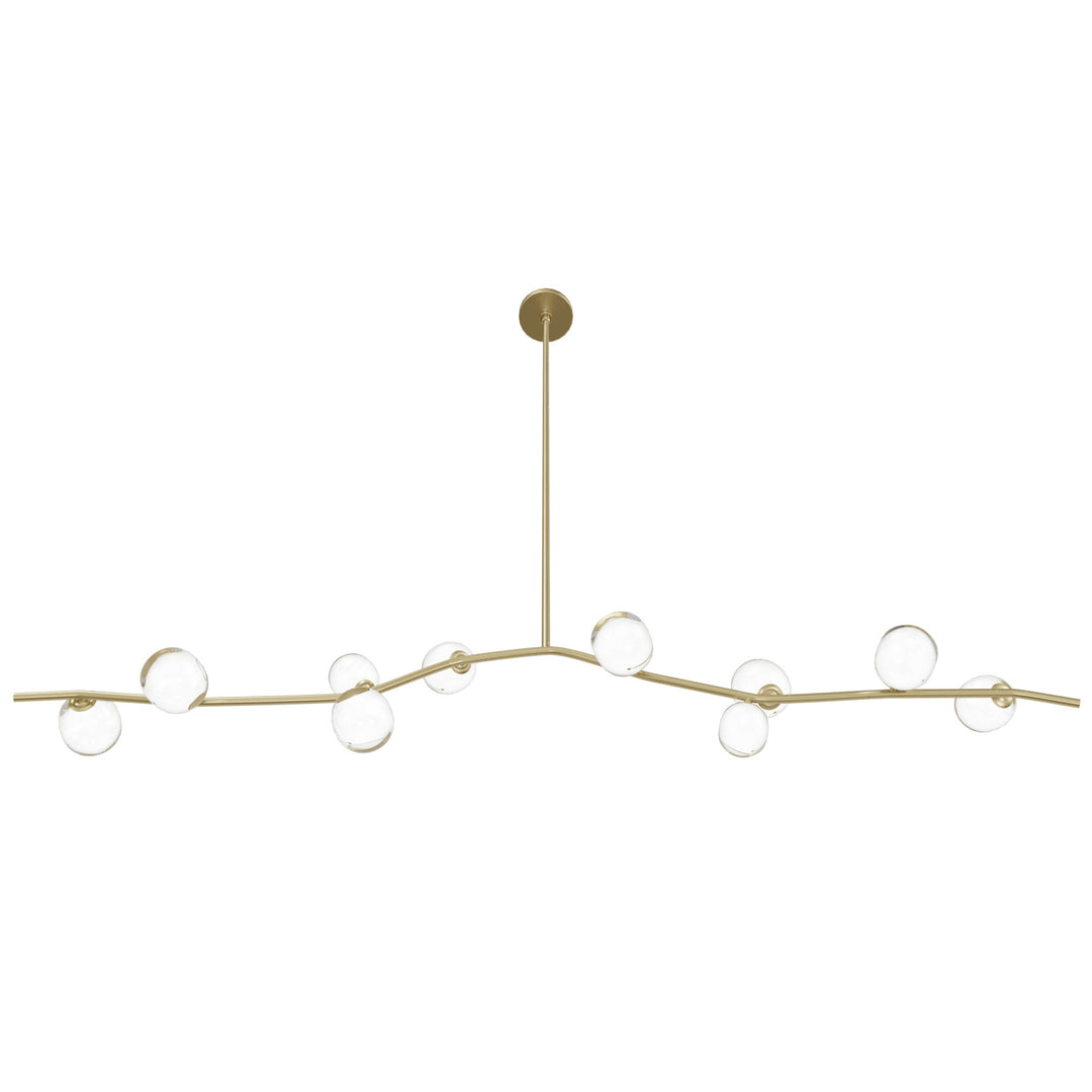 Hampton Chandelier Brass/Clear Glass by Avenue Lighting - view 2
