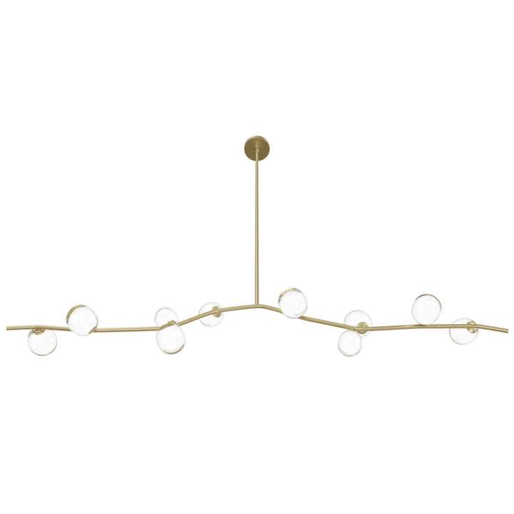 Hampton Chandelier Brass/Clear Glass by Avenue Lighting - view 2