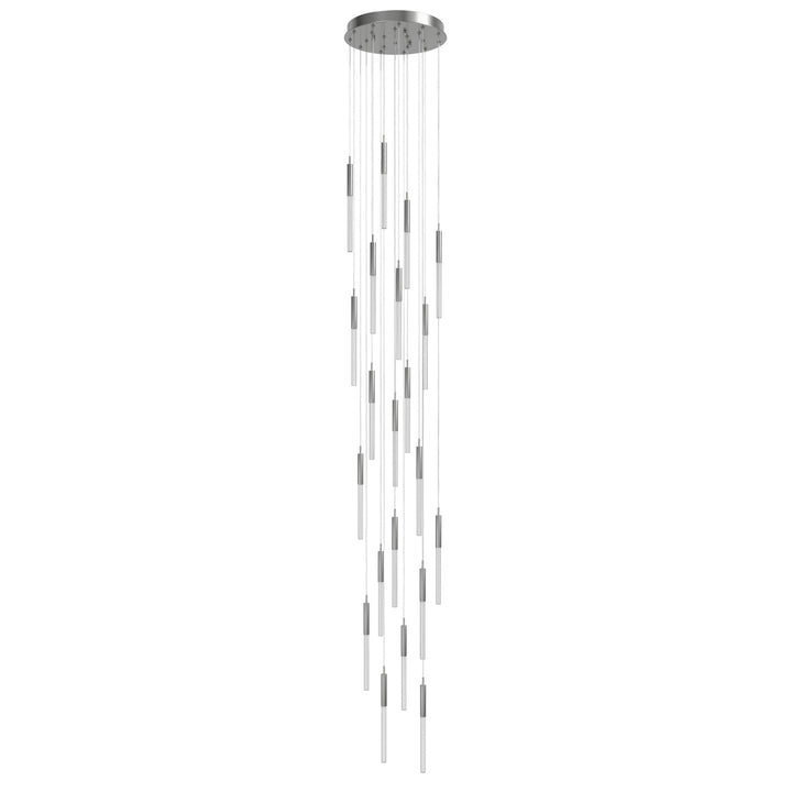 Main Street LED Chandelier in Polished Nickel/Boa by Avenue Lighting