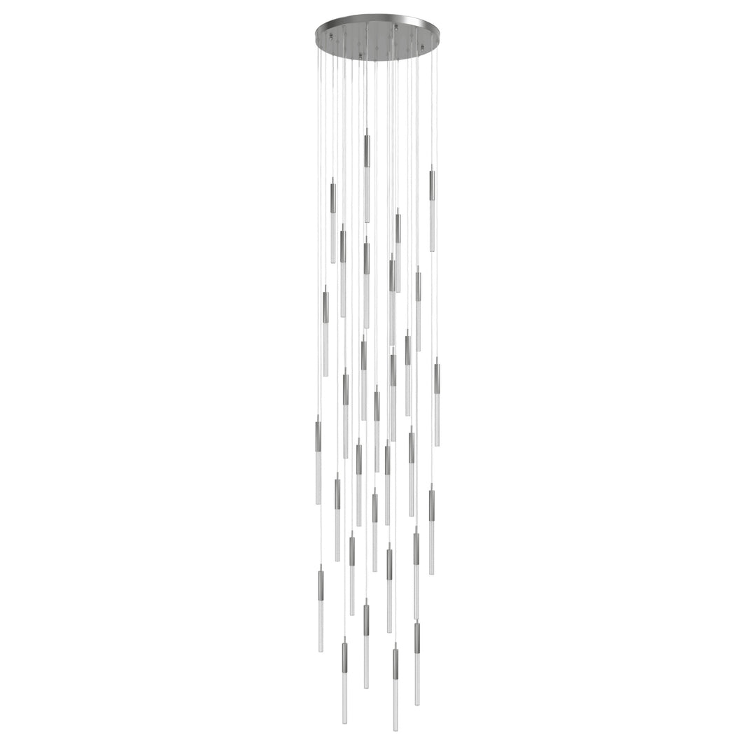 Main Street Chandelier in Polished Nickel/Boa by Avenue Lighting