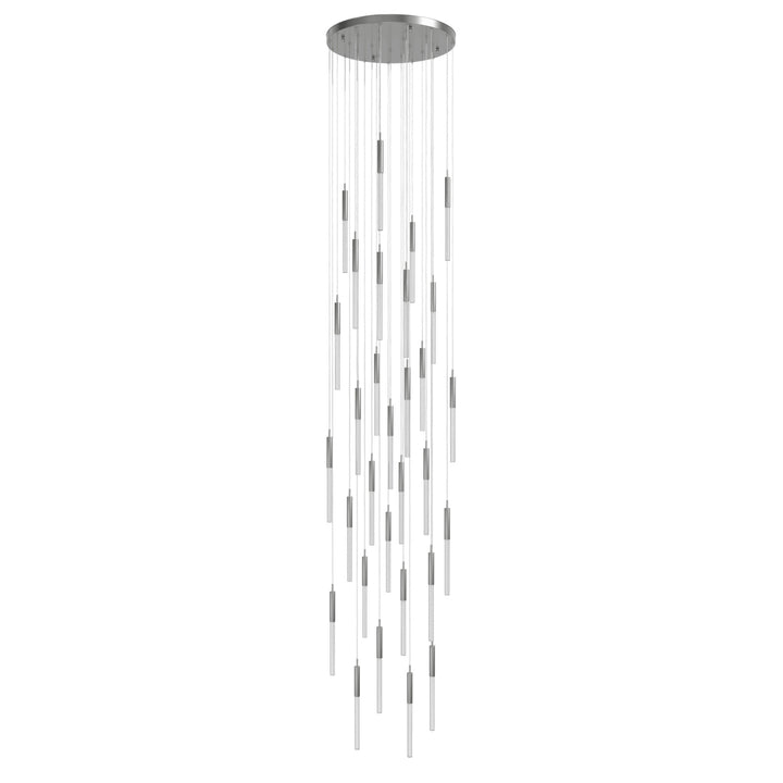 Main Street Chandelier in Polished Nickel/Boa by Avenue Lighting