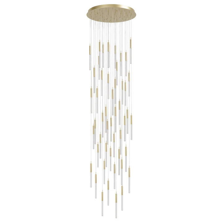 Main Street Chandelier in Brushed Brass/Boa by Avenue Lighting
