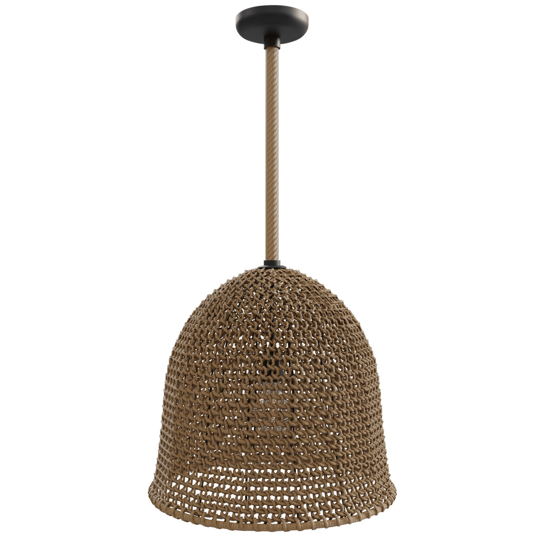 Malibu Bell-Shaped Pendant, 20"W, by Avenue Lighting