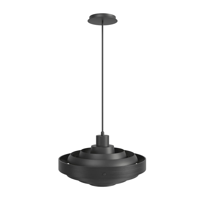 Newport Round Pendant in Black by Avenue Lighting