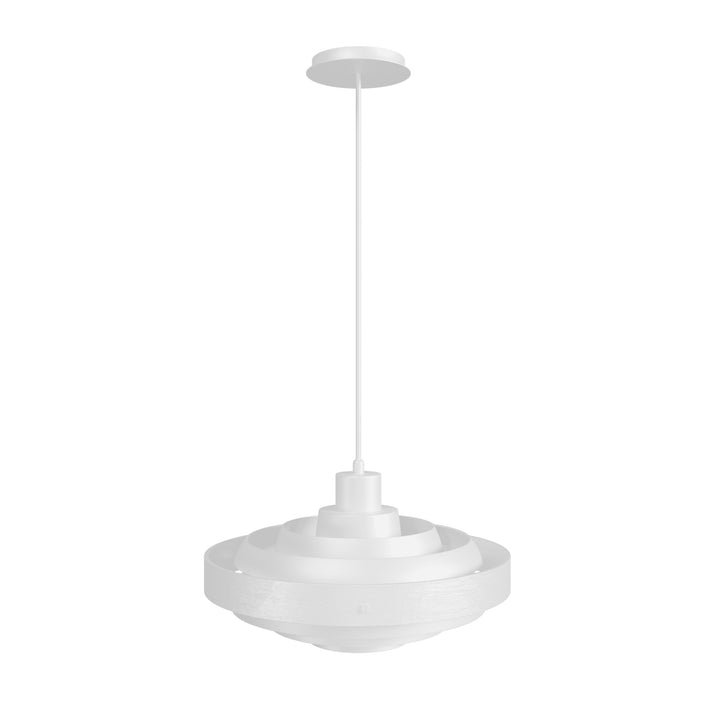 Newport Round Pendant in White by Avenue Lighting