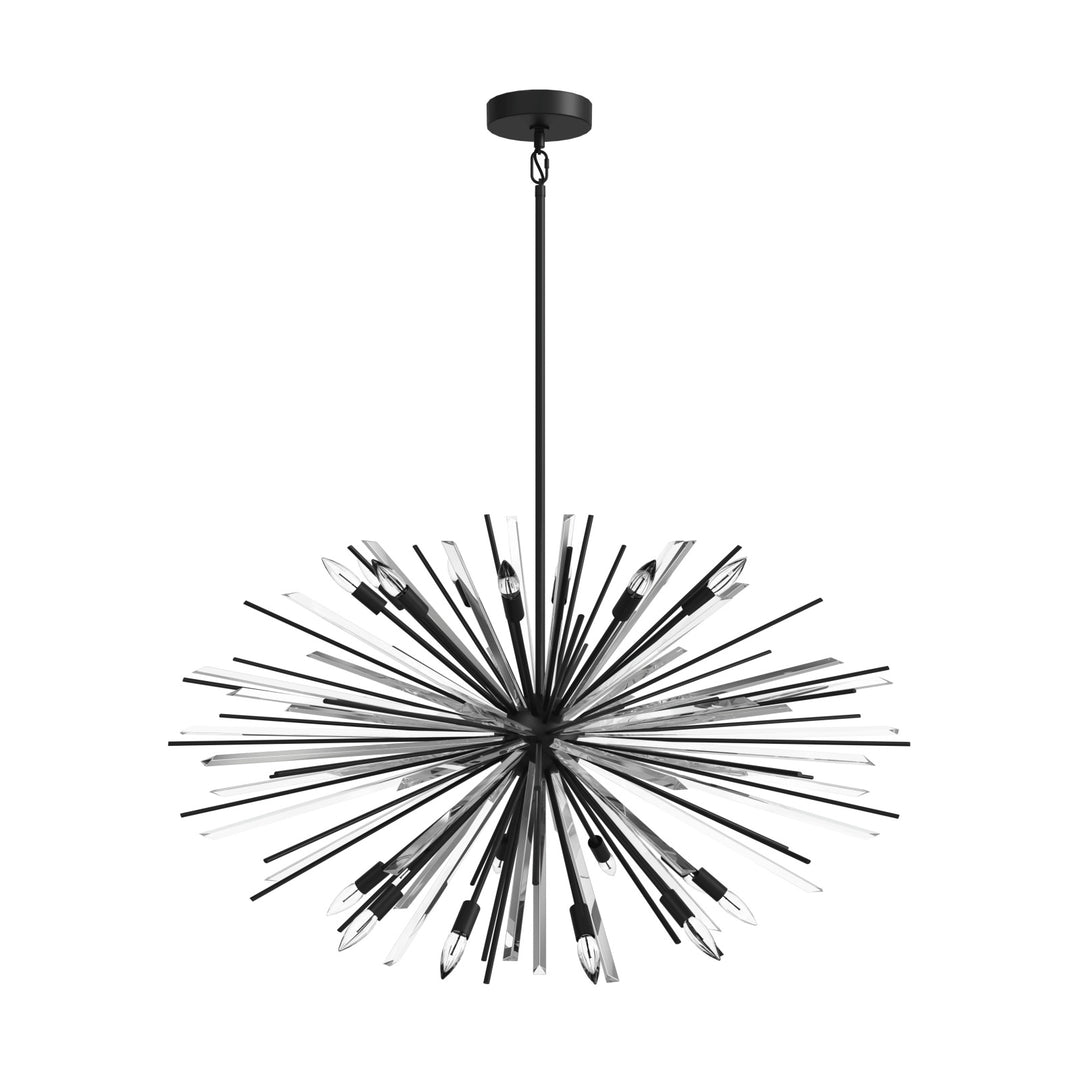 Palisades Sputnik Chandelier in Black by Avenue Lighting