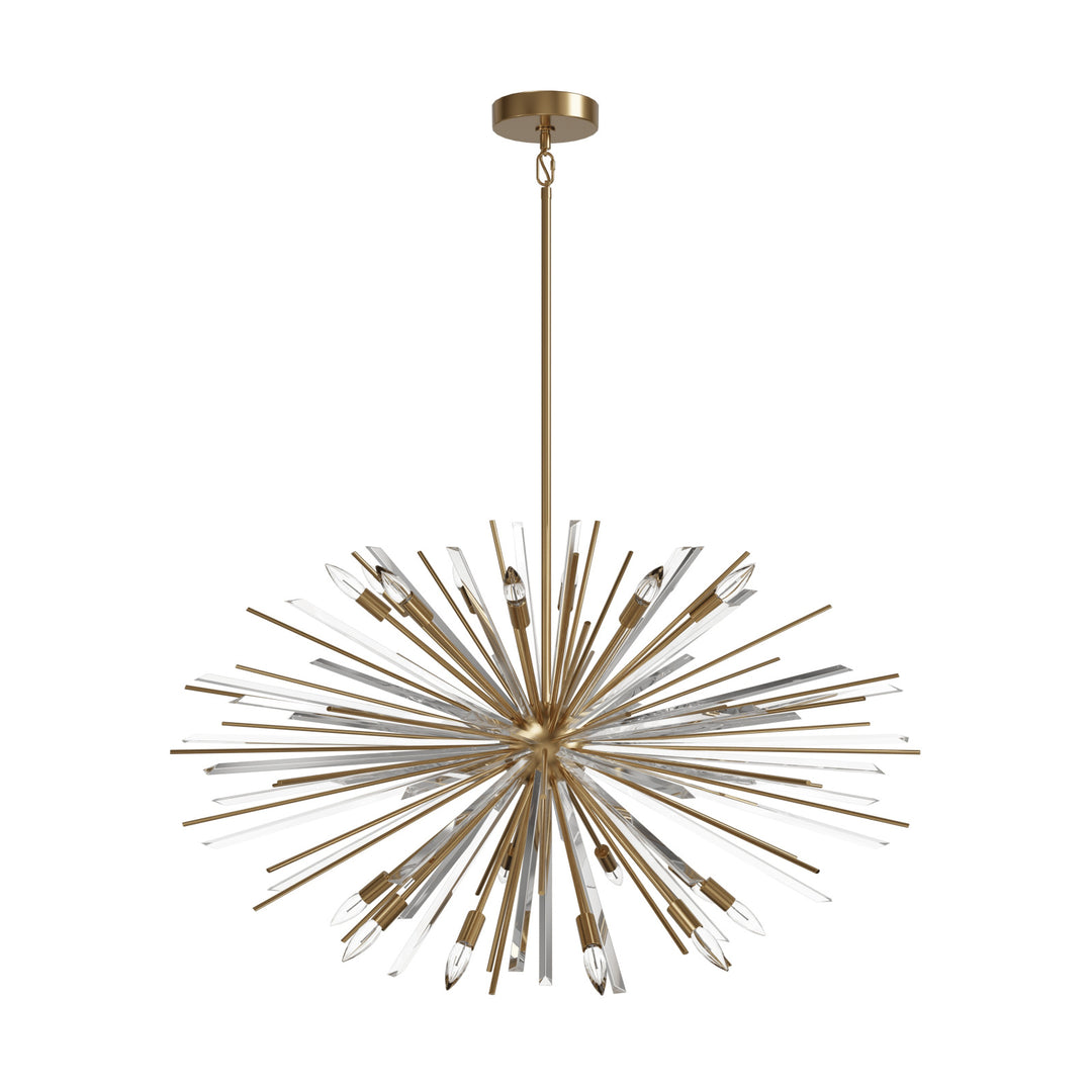 Palisades Sputnik Chandelier in Aged Brass by Avenue Lighting